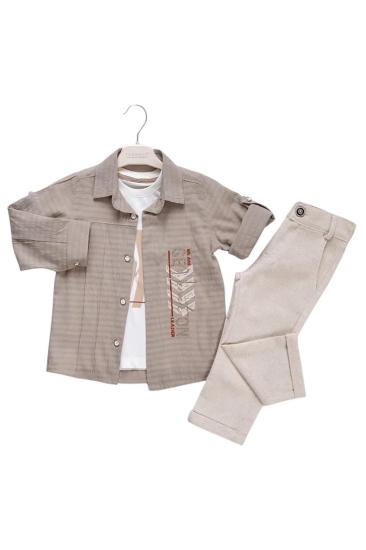 Hkursat Kahverengi 3 Lu Erkek Çocuk Takım 2-5 Yaş