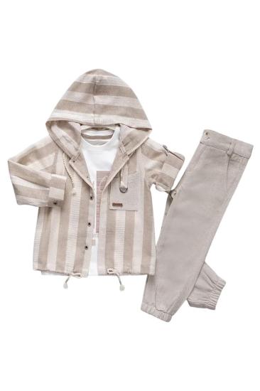 Hkursat Kahverengi 3 Lu Erkek Çocuk Takım 2-5 Yaş