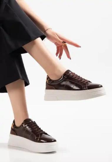 Hkursat Jetan Kahverengi Rugan Bağcıklı Spor Ayakkabı