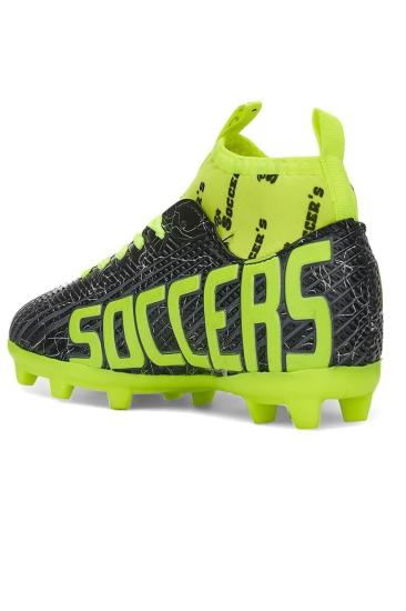 Hkursat NS01 Siyah Sarı Erkek Çocuk Çoraplı Halısaha Krampon