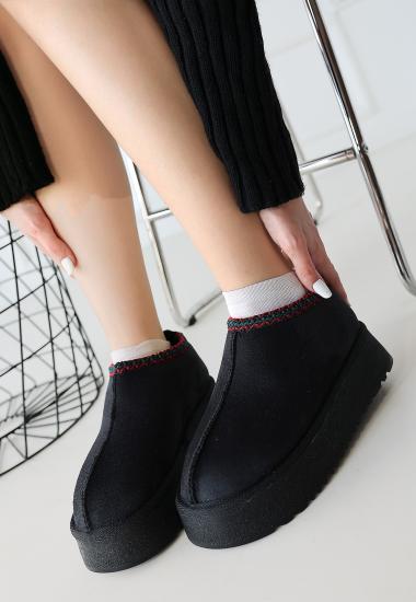 Bluefeet Foyk Siyah Süet Bot