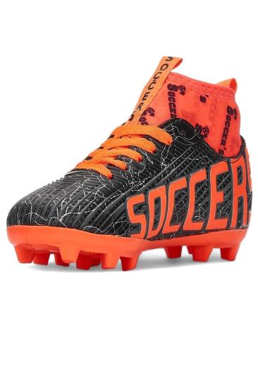 Hkursat NS01 Siyah Oranj Erkek Çocuk Çoraplı Halısaha Krampon