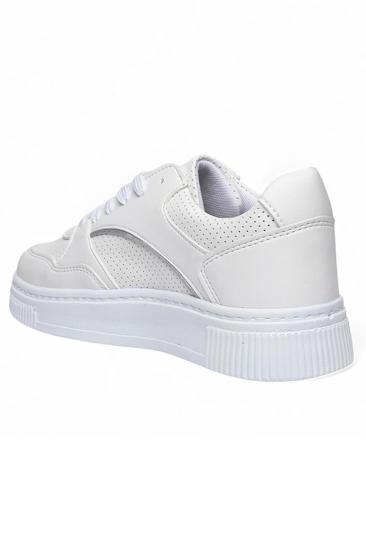 Hkursat Crno Beyaz Cilt Erkek Günlük Ayakkabı