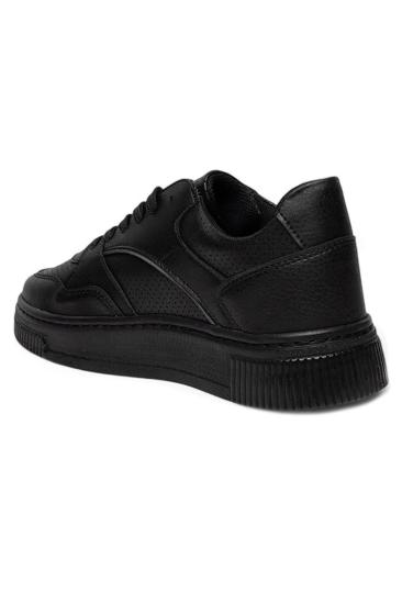 Hkursat Crno Siyah Cilt Erkek Günlük Ayakkabı