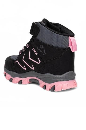 Hkursat Tmk Cırtlı Füme Pembe Kız Çocuk Bot Ayakkabı