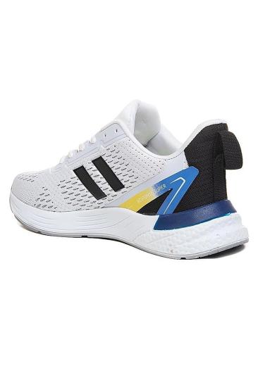 Hkursat Axs Beyaz Sarı Triko Erkek Sneaker Spor Ayakkabı