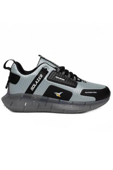 Hkursat Slz Gri Siyah Erkek Sneaker Spor Ayakkabı