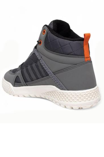 Hkursat Gcl Gri Beyaz Erkek Basket Sneaker Spor Ayakkabı