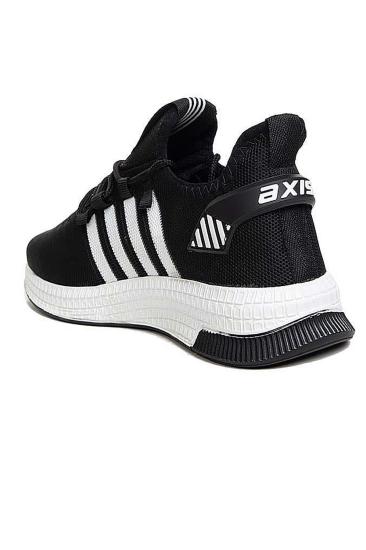 Hkursat Axs Siyah Beyaz Triko Erkek Sneaker Spor Ayakkabı