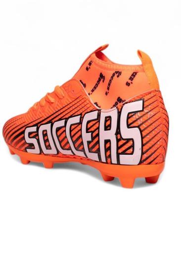 Hkursat Bys Oranj Beyaz Erkek Futbol Krampon Ayakkabı