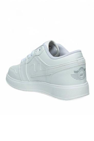 Hkursat Wck Beyaz Gümüş Bağcıklı Kadın Spor Ayakkabı