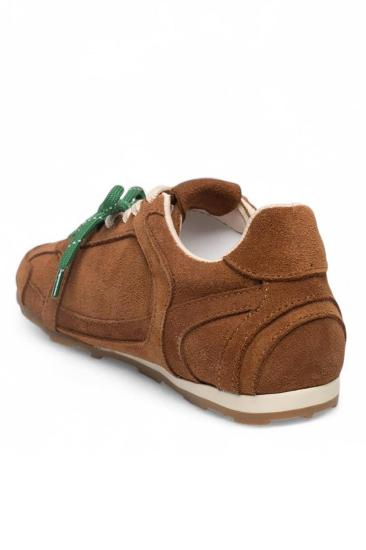 Hkursat Taba Hakiki Deri Süet Çift Bağcıklı Kadın Spor Ayakkabı