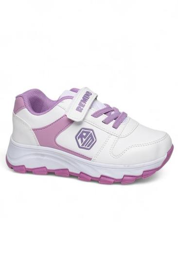 Hkursat Rmd Beyaz Lila Kız Çocuk Sneaker Spor Ayakkabı