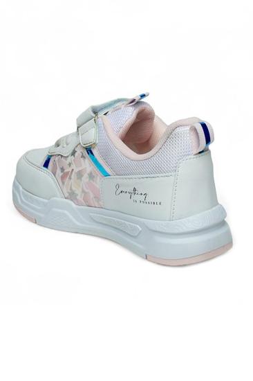 Hkursat Als Beyaz Pembe Cilt Kız Çocuk Sneaker Spor Ayakkabı