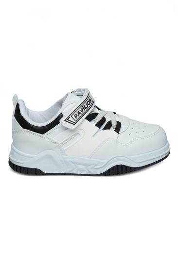 Hkursat Pvl Beyaz Siyah Erkek Çocuk Sneaker Spor Ayakkabı
