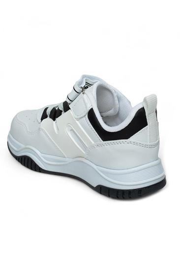 Hkursat Pvl Beyaz Siyah Erkek Çocuk Sneaker Spor Ayakkabı