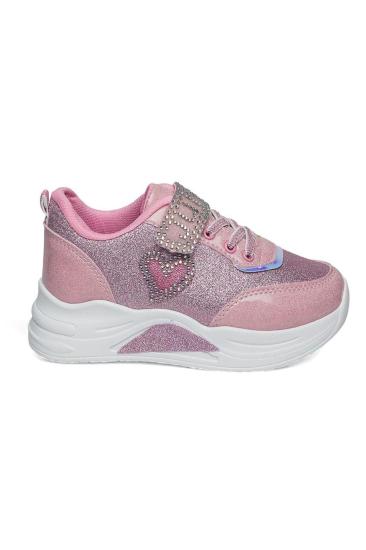 Hkursat Prj Pembe Simli Kız Çocuk Sneaker Spor Ayakkabı