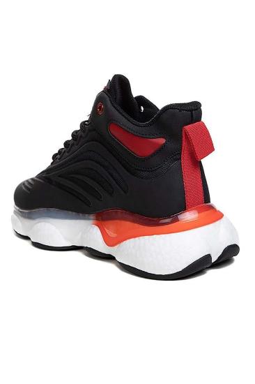 Hkursat Gcl Siyah Beyaz Erkek Basket Sneaker Spor Ayakkabı