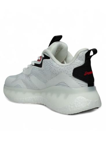 Hkursat Pnr Beyaz Siyah Triko Erkek Sneaker Spor Ayakkabı