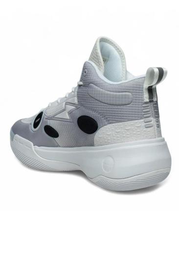 Hkursat Pnr Beyaz Gri Triko Erkek Basket Spor Ayakkabı