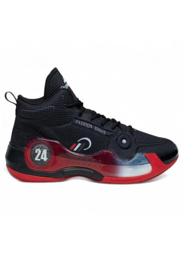 Hkursat Pnr Siyah Kırmızı Triko Erkek Basket Spor Ayakkabı