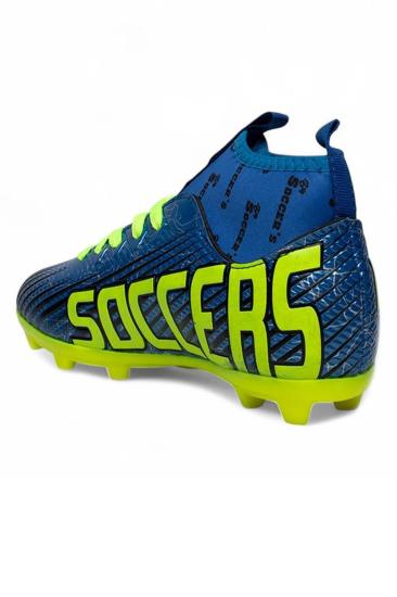 Hkursat Bys Mavi Sarı Erkek Futbol Krampon Ayakkabı