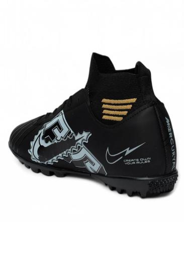 Hkursat Twg Siyah Boğazlı Halısaha Erkek Futbol Ayakkabı