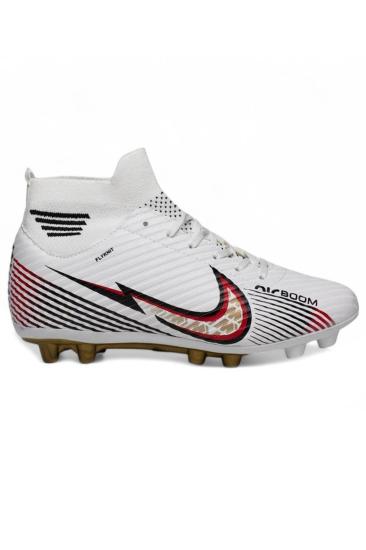 Hkursat Twg Beyaz Boğazlı Erkek Krampon Futbol Ayakkabı