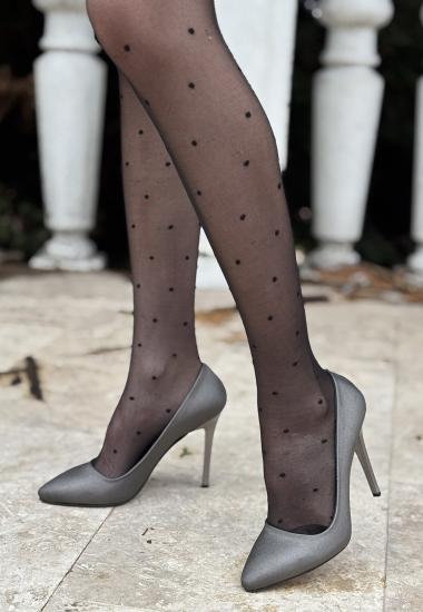 Hkursat Hillar Platin Saten Stiletto Ayakkabı