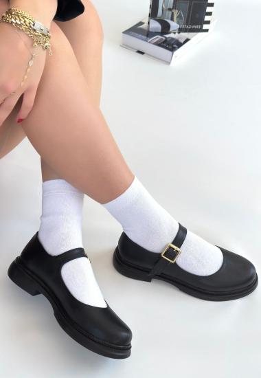 Hkursat Yokox Siyah Cilt Oxford Ayakkabı