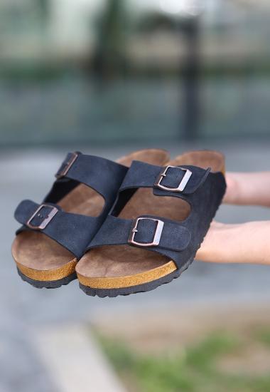 Hkursat Rıno Siyah Nubuk Terlik