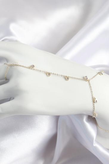 Hkursat Pirinç Zirkon Taşlı Sallantılı Model Gold Renk Kadın Şahmeran