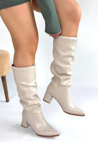 Bluefeet Ten Cilt Kadın Topuklu Çizme