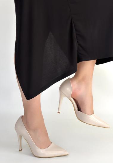 Bluefeet Bej Rugan Stiletto Ayakkabı