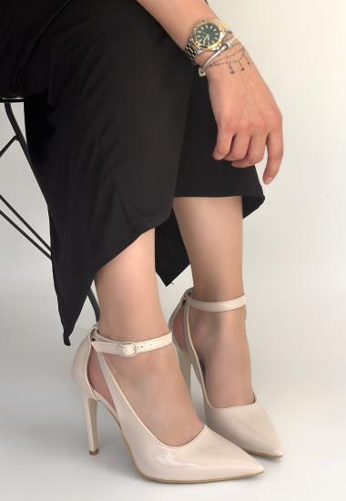 Bluefeet Bej Rugan Stiletto Ayakkabı