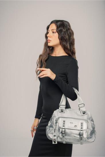 Hkursat Wawin Gri Cilt Omuz Çantası