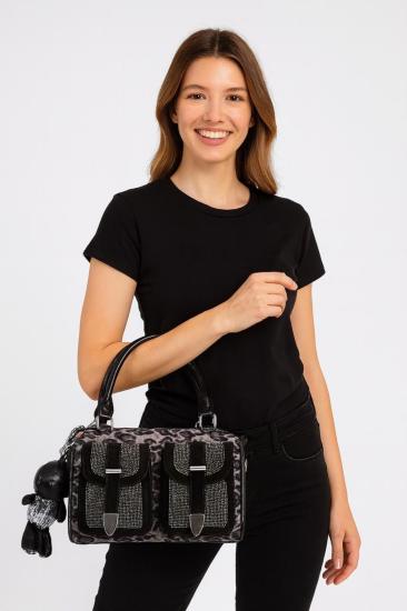 Hkursat Kiwer Siyah Cilt Omuz Çantası