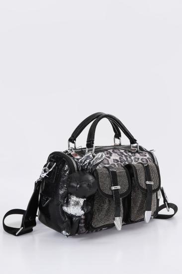 Hkursat Kiwer Siyah Cilt Omuz Çantası