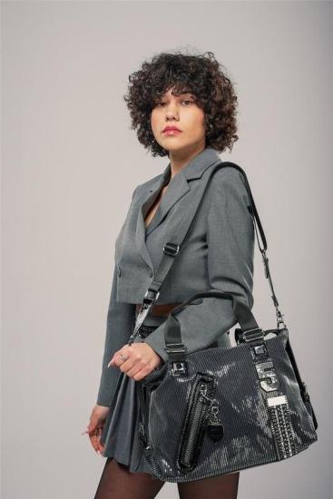 Hkursat Jews Siyah Cilt Kol Ve Omuz Çantası