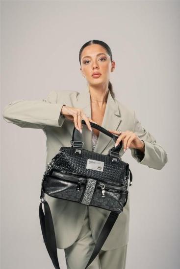 Olwa Siyah Cilt Kol Ve Omuz Çantası