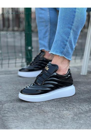 Hkursat HK094 Siyah Rugan Erkek Casual Ayakkabı