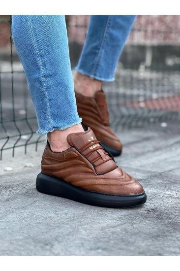 Hkursat HK094 Taba Siyah Erkek Casual Ayakkabı