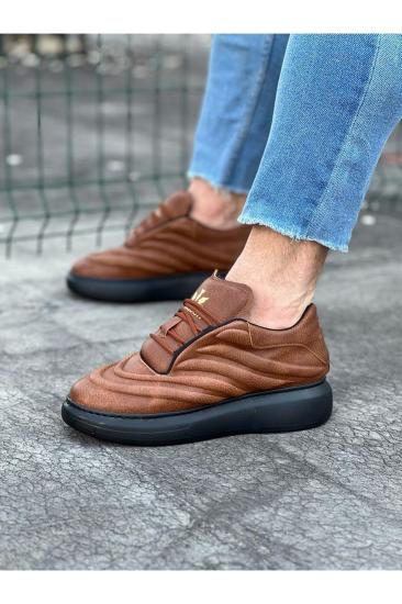 Hkursat HK094 Taba Siyah Erkek Casual Ayakkabı