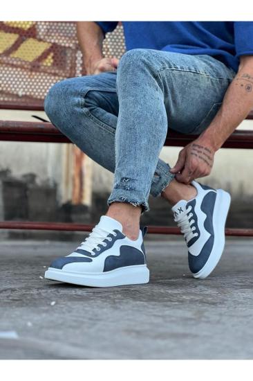 Hkursat HK301 Beyaz Mavi Erkek Casual Ayakkabı