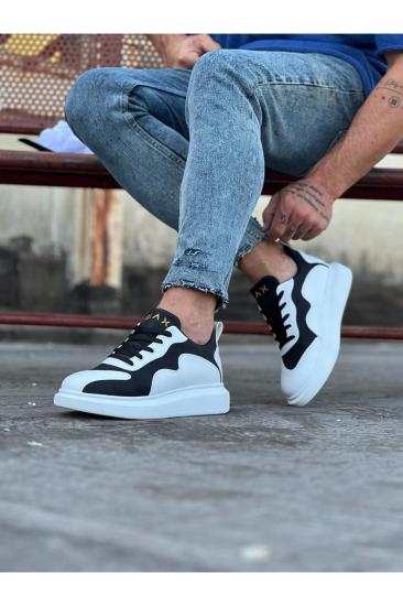 Hkursat HK301 Beyaz Siyah Erkek Casual Ayakkabı