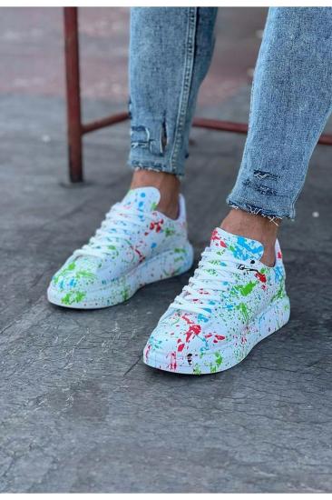 Hkursat HK501 Yeşil Boyalı Erkek Casual Ayakkabı