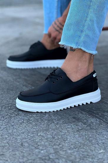 Hkursat HK506 Siyah Erkek Saraclı Casual Ayakkabı