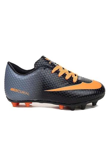 Bluefeet Wlk Siyah Turuncu Krampon Erkek Çocuk Futbol Ayakkabı