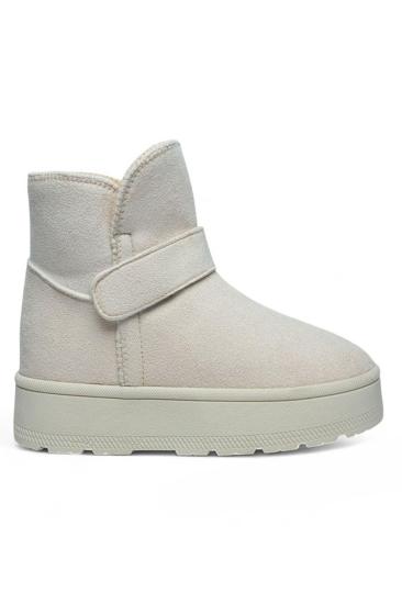 Bluefeet Gls Krem İçi Kürklü Nubuk Kadın Bot & Bootie