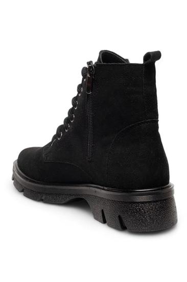 Bluefeet Gls Siyah İçi Kürklü Süet Kadın Bot & Bootie